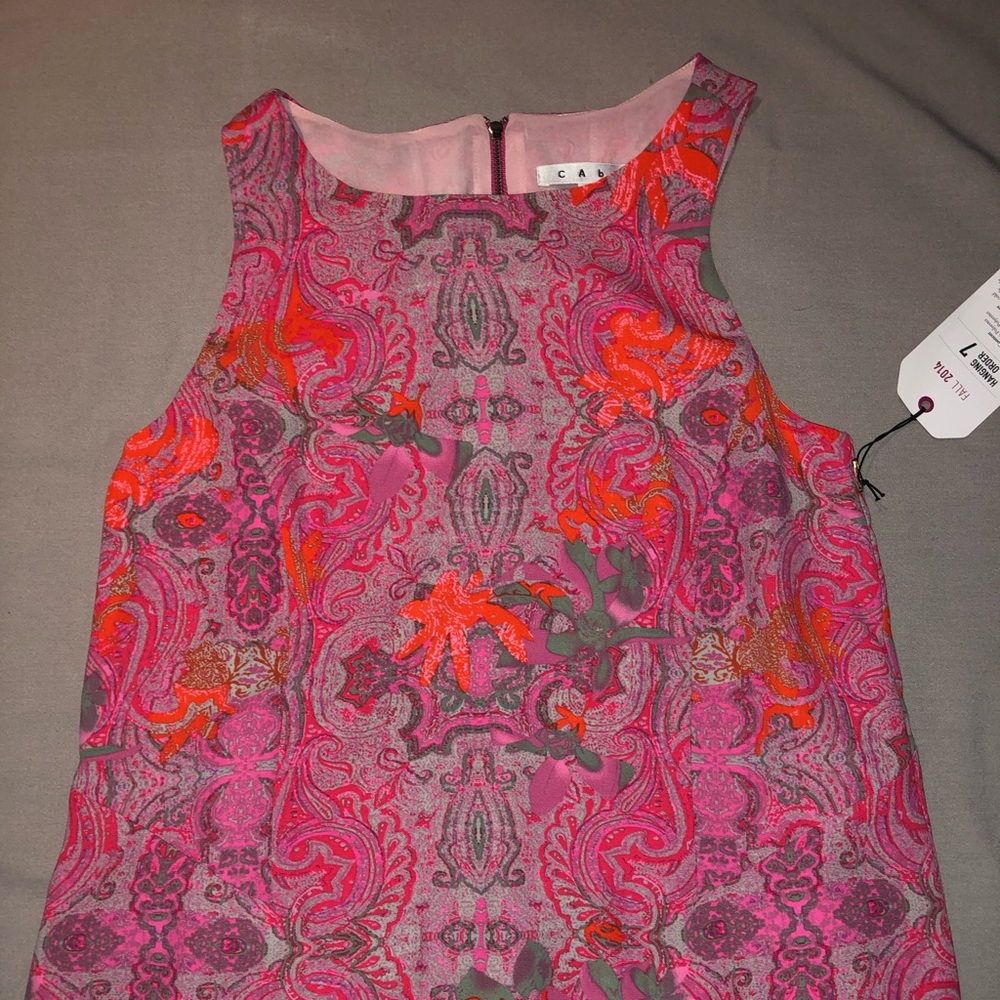Tunic length paisley CAbi top